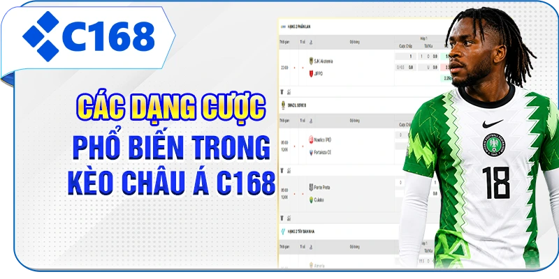 Các dạng cược phổ biến trong kèo châu Á C168