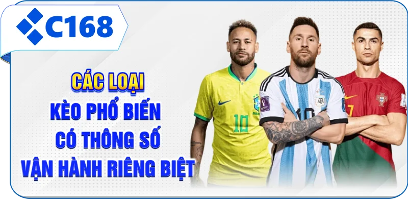 Các loại kèo phổ biến có thông số vận hành riêng biệt