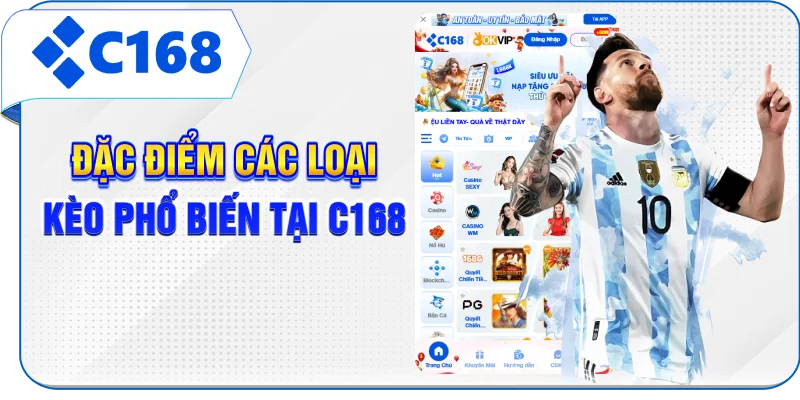 Đặc điểm các loại kèo phổ biến tại C168